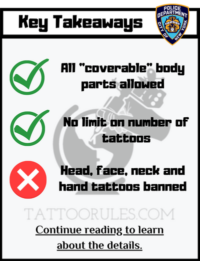 NYPD tattoo policy highlights