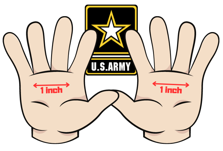 Army hand tattoo policy - allowed places
